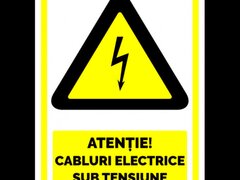 Indicator pentru atentie cabluri electrice sub tensiune